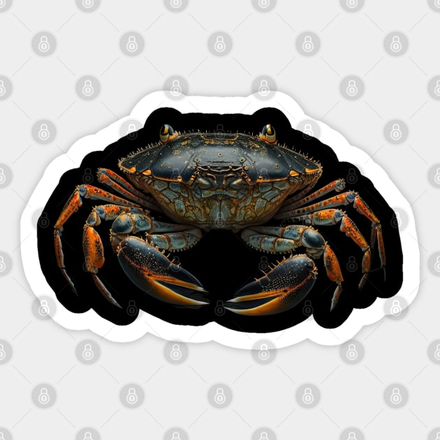 Work makes me crabby (no text) Sticker by AI-datamancer